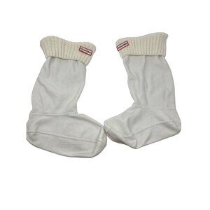 Hunter Ivory Cable Knit Boot Socks/Liners Women’s Size L US 8-10